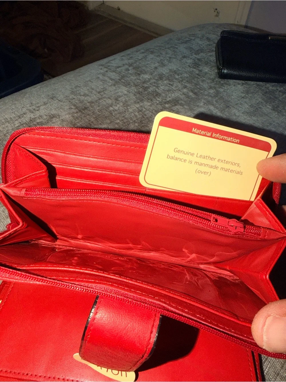 Buxton‎ Red Zip-Continental Wallet with Snap Tab